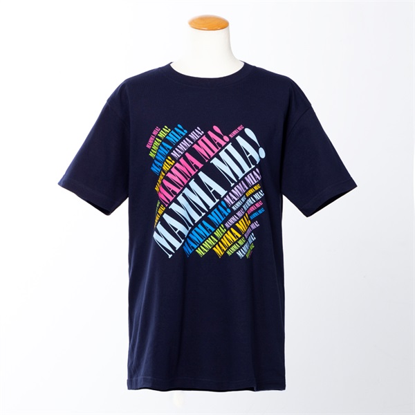 マンマ・ミーア！　TシャツS（ネイビー）
